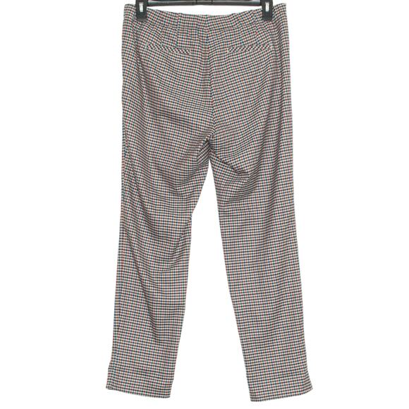 J Jill Womens Pants Pull On Elastic Waist Pockets Tan Red Blue Size 12 IP - Picture 5 of 5